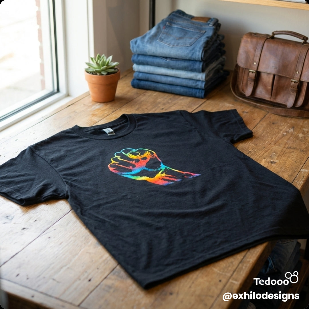 Black gay pride tee shirt