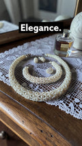 White pearl tubular set