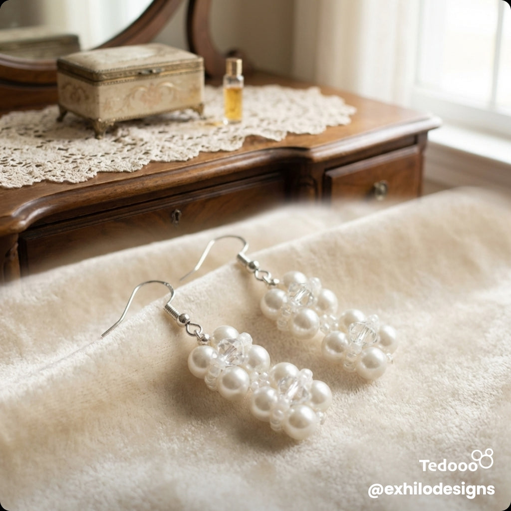 Pearl earrings