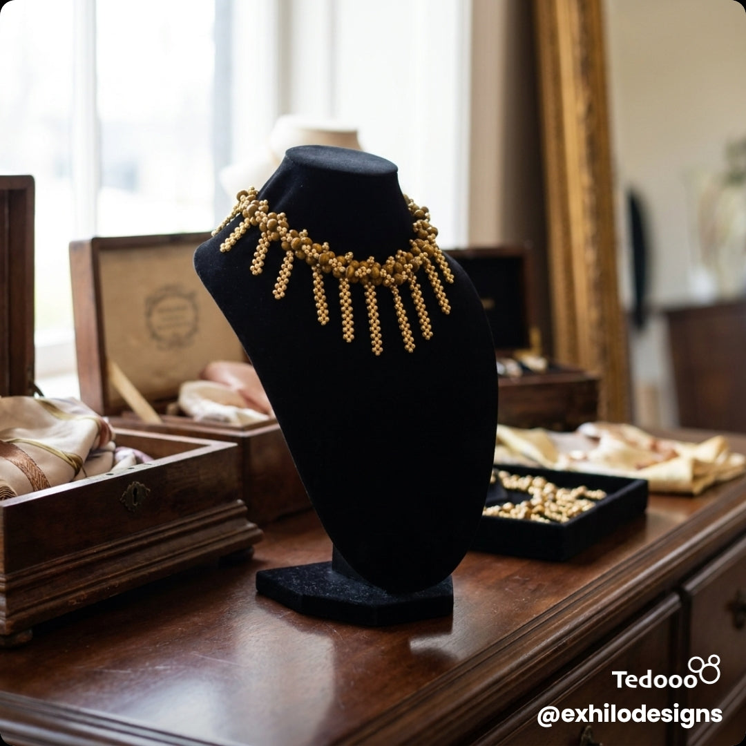 Fringed Beaded Necklace