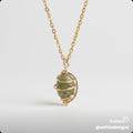 Wire-Wrapped Jasper Pendant Necklace Necklace